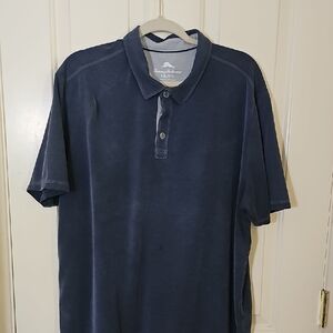 Tommy Bahama Navy Polo Shirt - Classic Short Sleeve